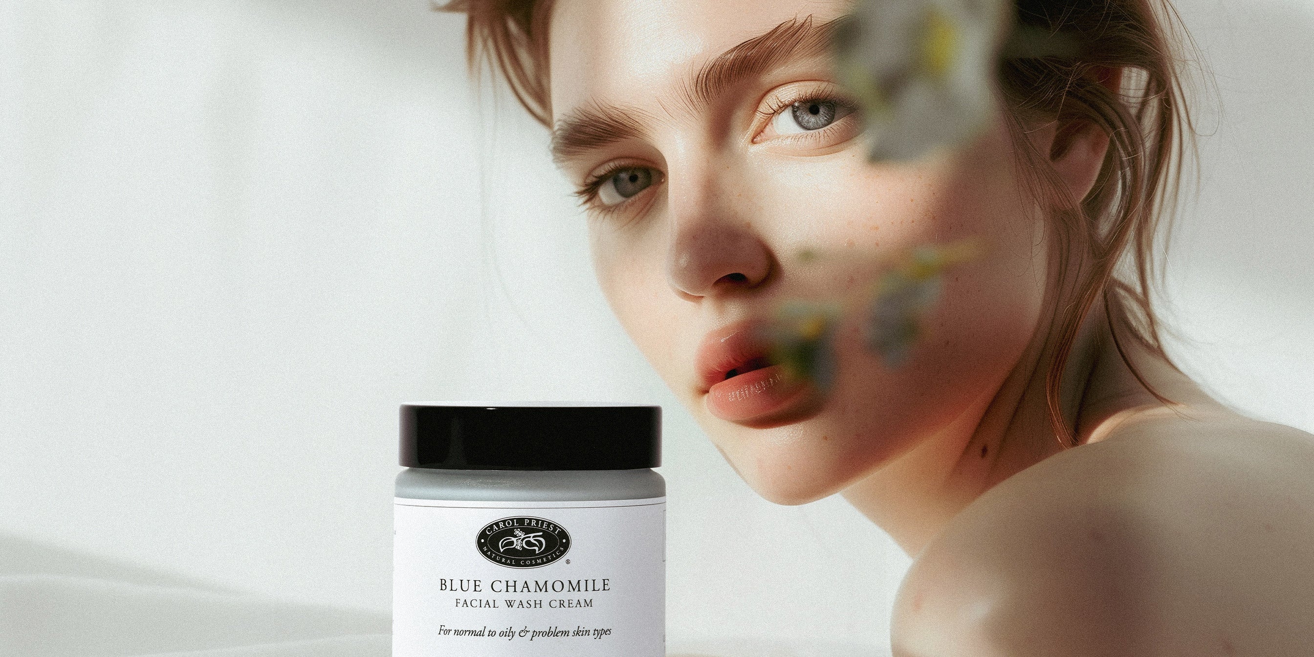 Thumbnail featuring Carol Priest's Blue Chamomile Facial Wash Cream, ideal for acne-prone skin, a vital product in the Cleanse collection.