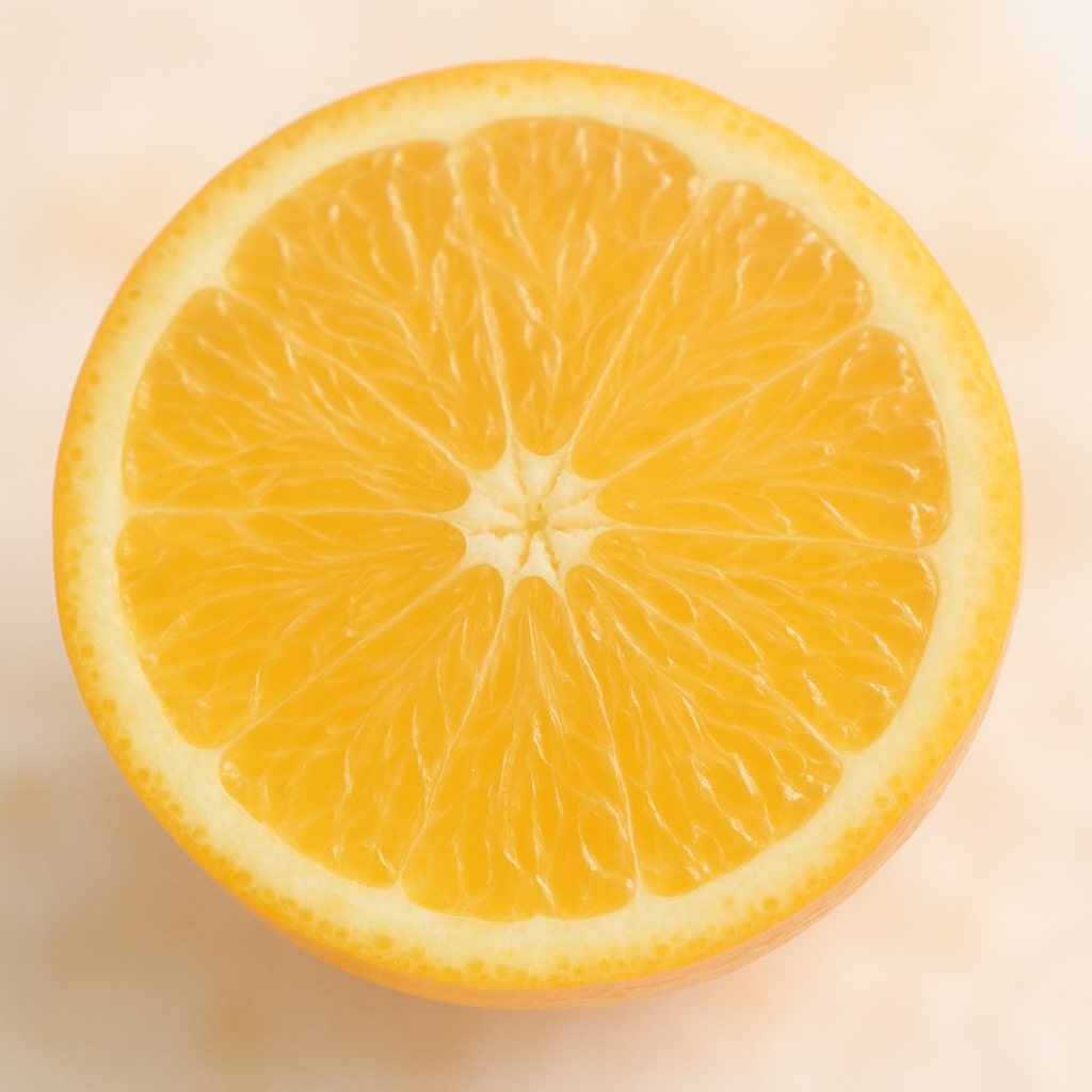 carol priest ingredient botanic illustration of orange peel